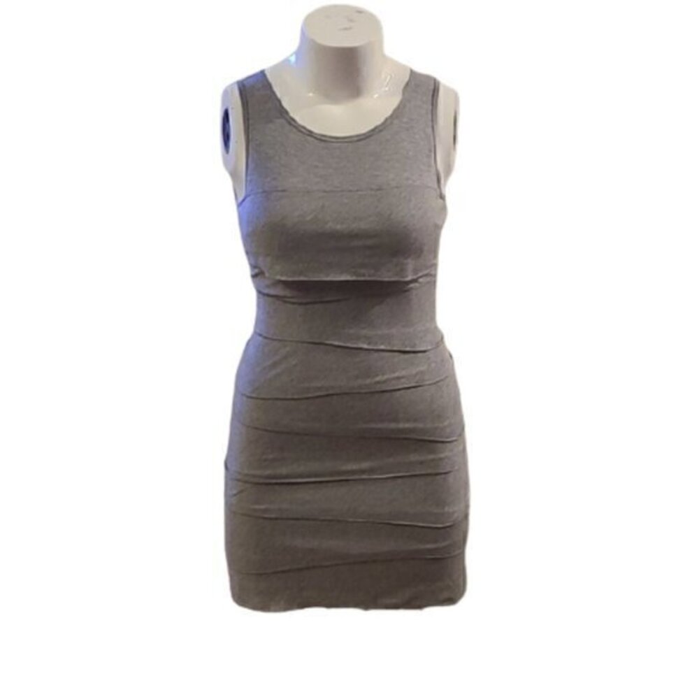 [Laundry] Gray Sleeveless Fitted Mini Dress  - Size 6